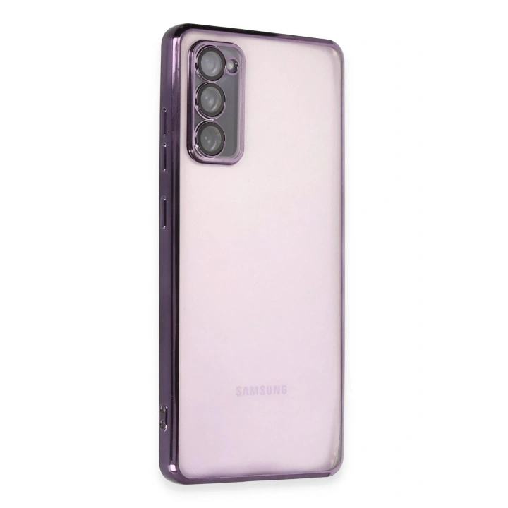 BFS Samsung Galaxy S20 FE Kılıf Lensli Silikon - Mor