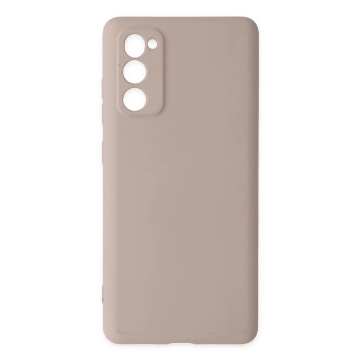 BFS  Samsung Galaxy S20 FE Kılıf Nano içi Kadife Silikon - Pudra