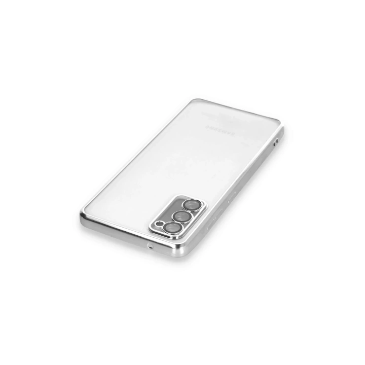 BFS  Samsung Galaxy S20 FE Kılıf Razer Lensli Silikon - Gümüş