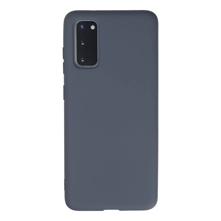 BFS  Samsung Galaxy S20 Kılıf Nano içi Kadife Silikon - Gri