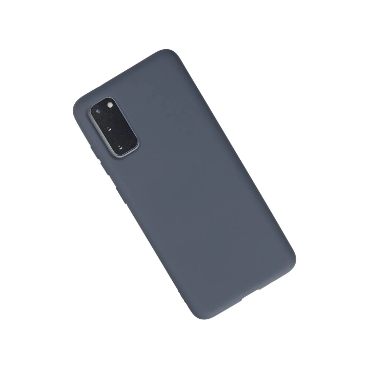 BFS  Samsung Galaxy S20 Kılıf Nano içi Kadife Silikon - Gri