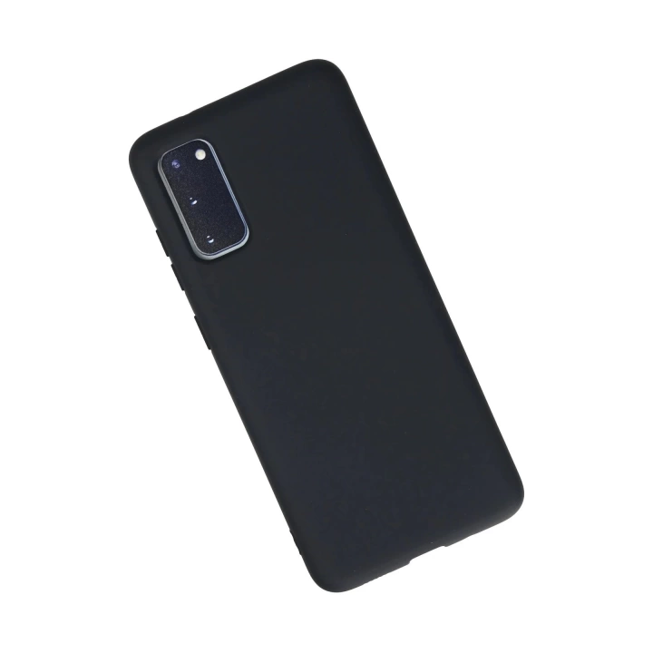 BFS  Samsung Galaxy S20 Kılıf Nano içi Kadife Silikon - Lacivert