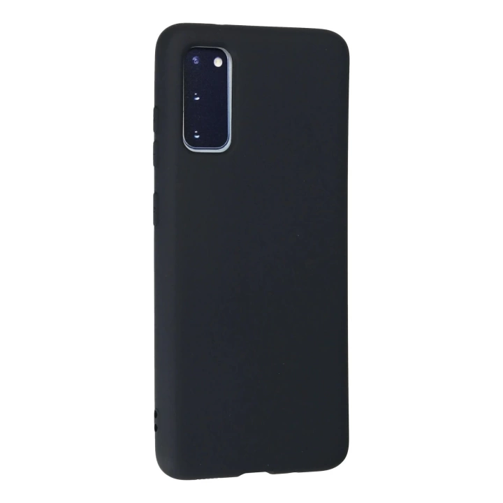 BFS  Samsung Galaxy S20 Kılıf Nano içi Kadife Silikon - Lacivert