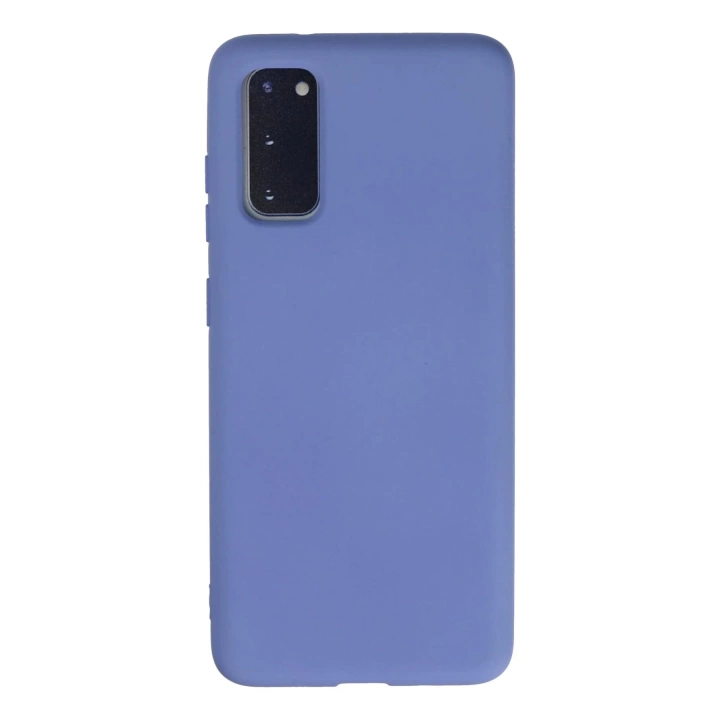 BFS  Samsung Galaxy S20 Kılıf Nano içi Kadife Silikon - Lila