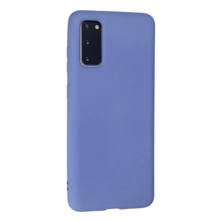 BFS  Samsung Galaxy S20 Kılıf Nano içi Kadife Silikon - Lila
