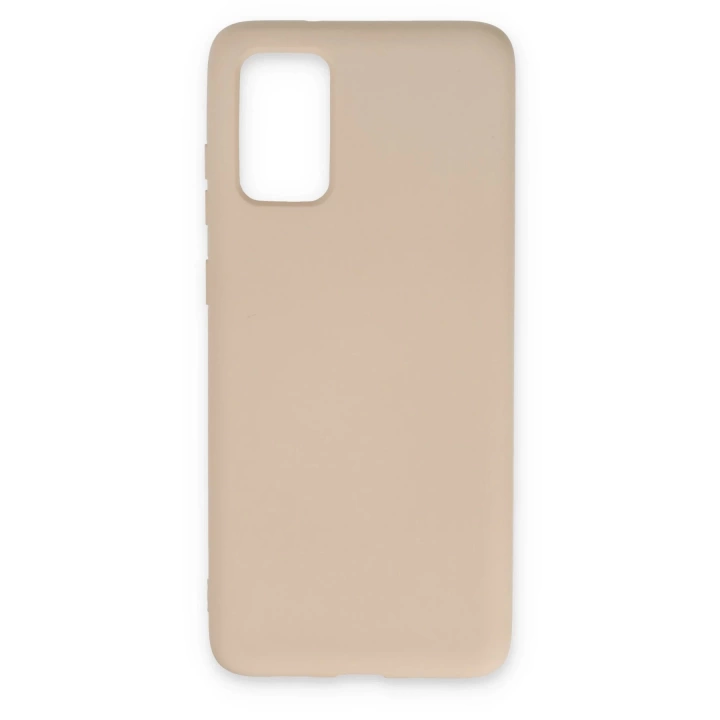 BFS  Samsung Galaxy S20 Kılıf Nano içi Kadife Silikon - Pudra
