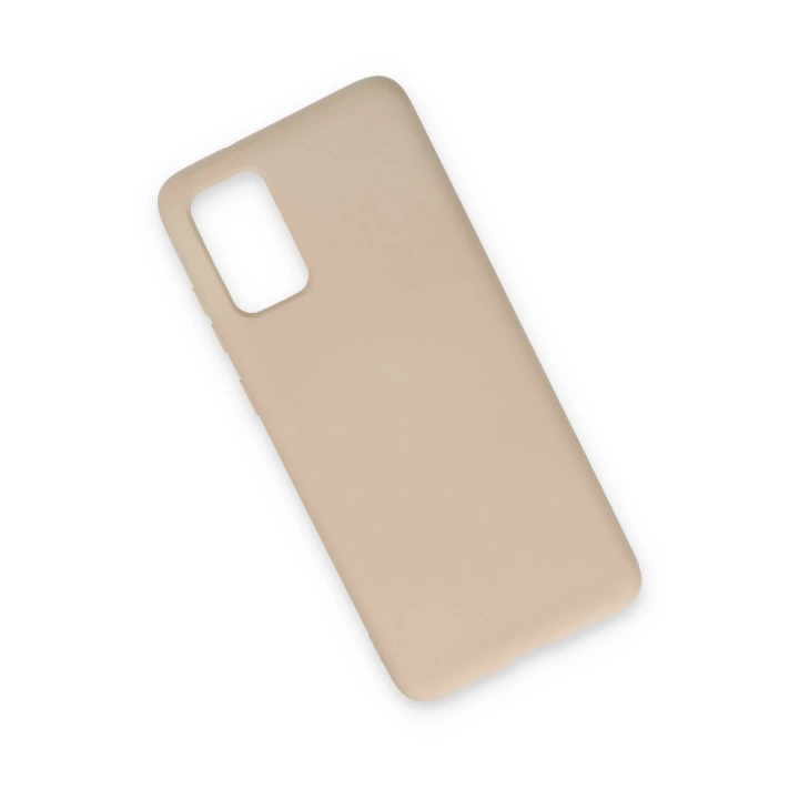 BFS  Samsung Galaxy S20 Kılıf Nano içi Kadife Silikon - Pudra