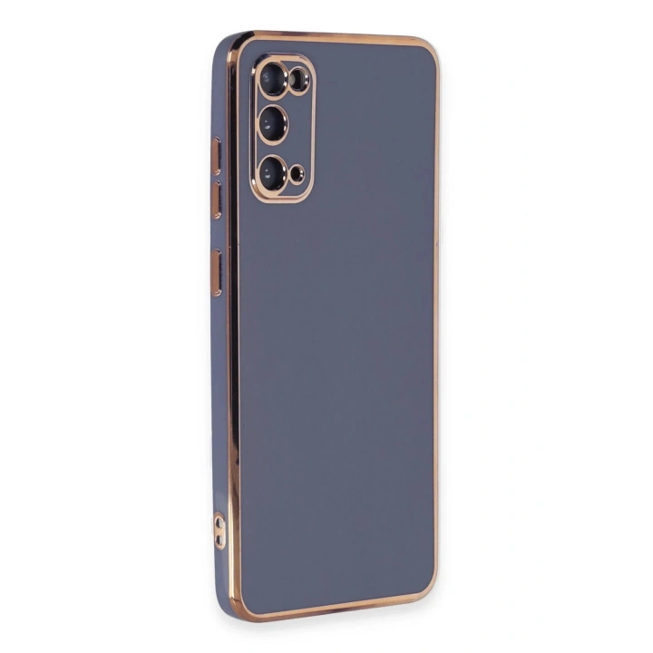 BFS  Samsung Galaxy S20 Kılıf Volet Silikon - Mavi