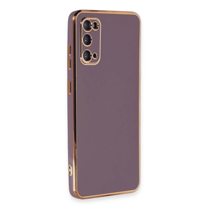 BFS  Samsung Galaxy S20 Kılıf Volet Silikon - Mor