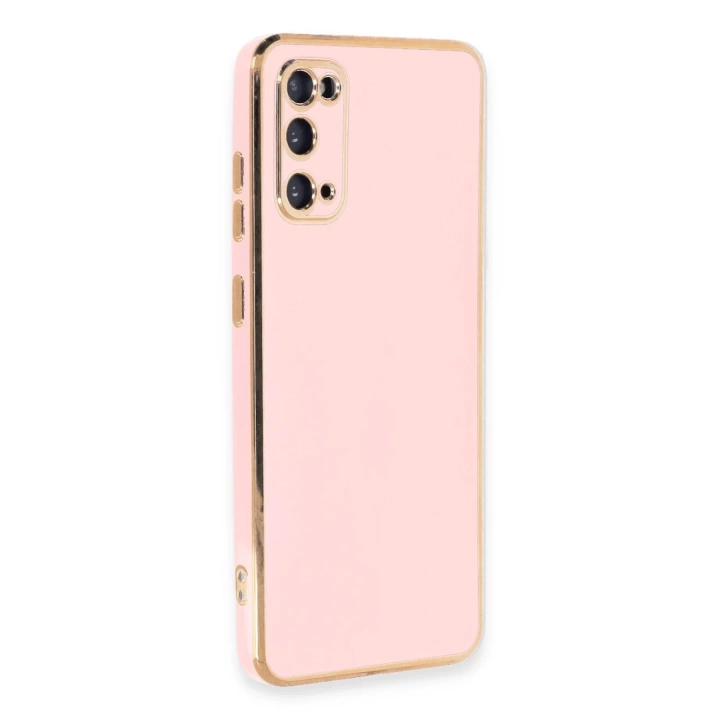 BFS  Samsung Galaxy S20 Kılıf Volet Silikon - Pembe