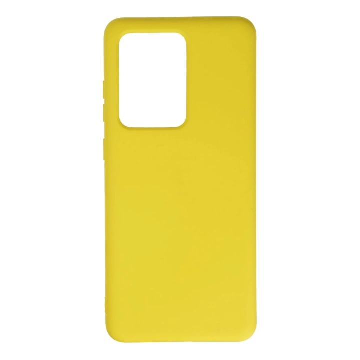BFS  Samsung Galaxy S20 Ultra Kılıf Nano içi Kadife Silikon - Sarı
