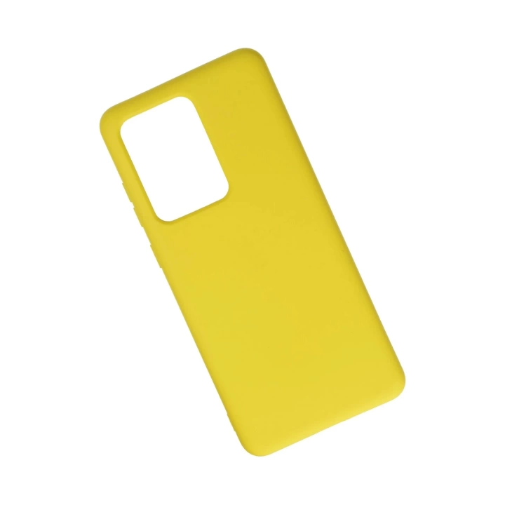 BFS  Samsung Galaxy S20 Ultra Kılıf Nano içi Kadife Silikon - Sarı