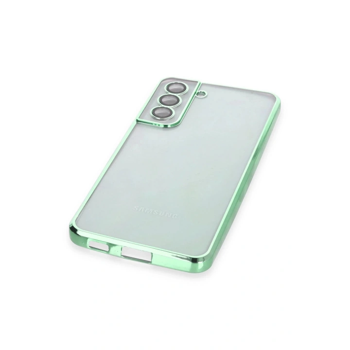 BFS Samsung Galaxy S21 FE Kılıf Lensli Silikon - Yeşil