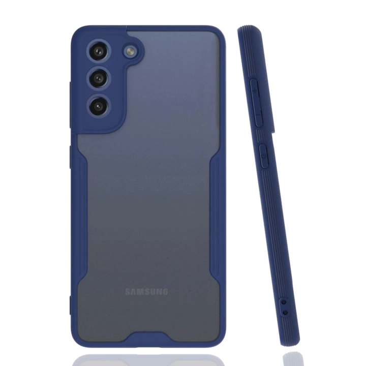 BFS  Samsung Galaxy S21 FE Kılıf Platin Silikon - Lacivert