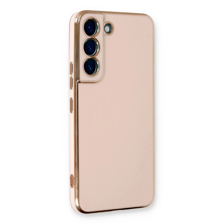 BFS  Samsung Galaxy S21 FE Kılıf Volet Silikon - Pembe