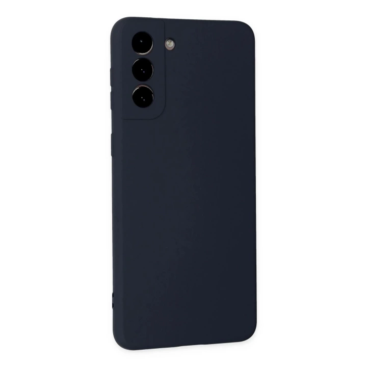 BFS  Samsung Galaxy S21 Kılıf Nano içi Kadife Silikon - Lacivert