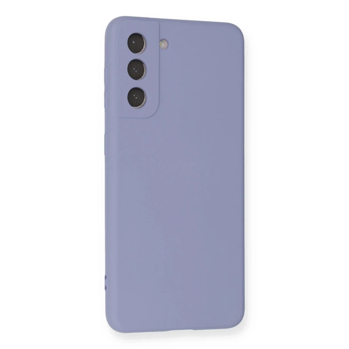 BFS  Samsung Galaxy S21 Kılıf Nano içi Kadife Silikon - Lila