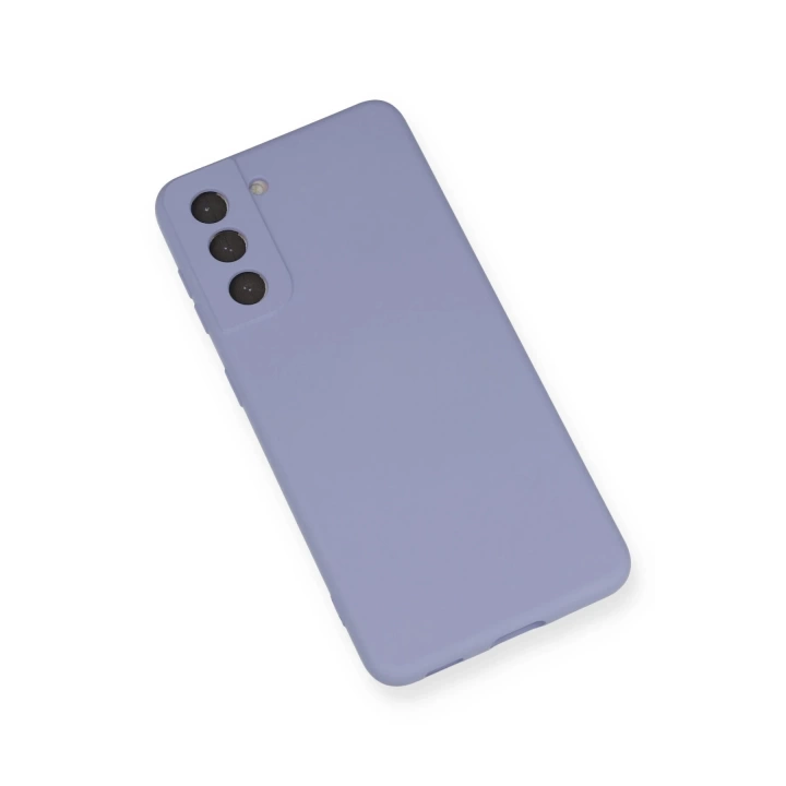 BFS  Samsung Galaxy S21 Kılıf Nano içi Kadife Silikon - Lila