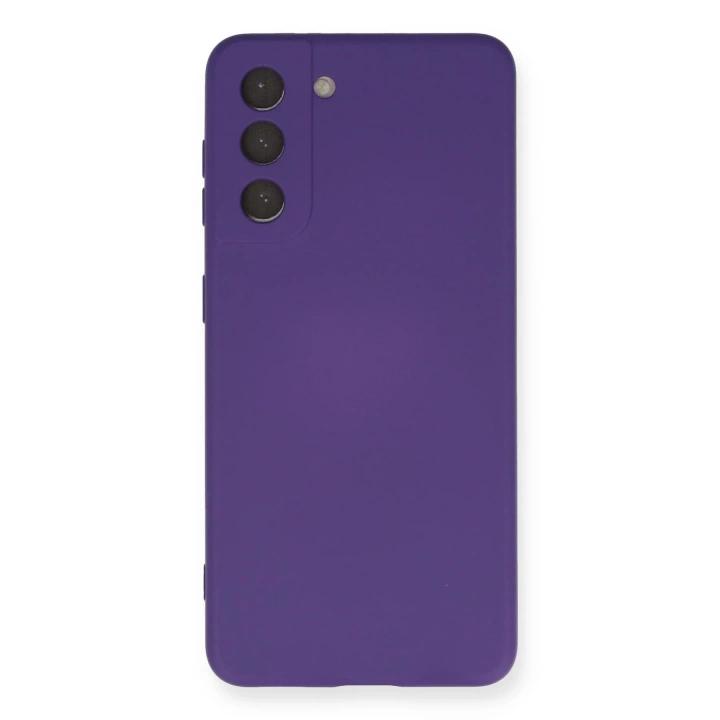 BFS  Samsung Galaxy S21 Kılıf Nano içi Kadife Silikon - Mor