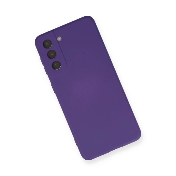BFS  Samsung Galaxy S21 Kılıf Nano içi Kadife Silikon - Mor