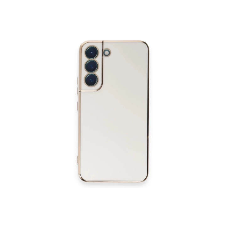 BFS Samsung Galaxy S21 Kılıf Volet Silikon - Beyaz
