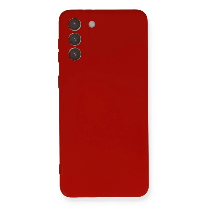 BFS  Samsung Galaxy S21 Plus Kılıf Nano içi Kadife Silikon - Kırmızı