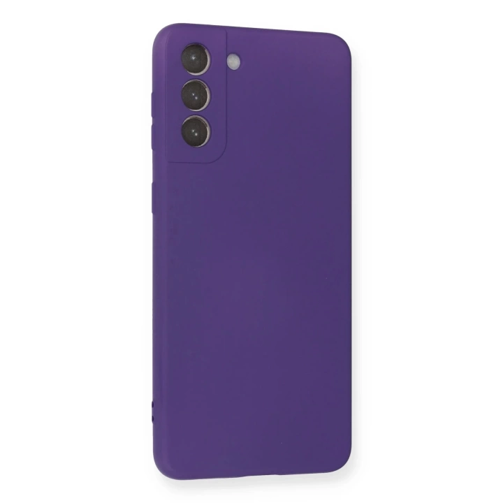 BFS  Samsung Galaxy S21 Plus Kılıf Nano içi Kadife Silikon - Mor
