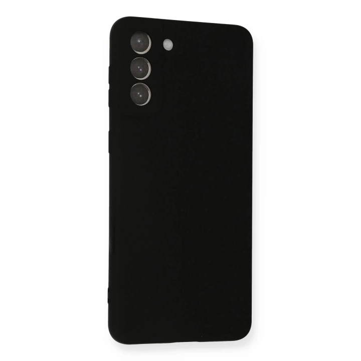 BFS  Samsung Galaxy S21 Plus Kılıf Nano içi Kadife Silikon - Siyah