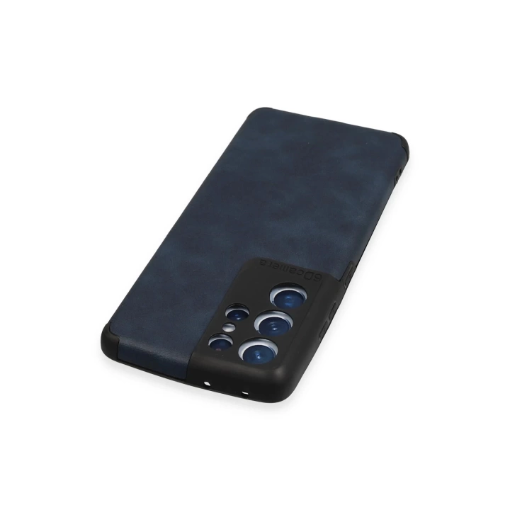 BFS  Samsung Galaxy S21 Ultra Kılıf Loop Deri Silikon - Lacivert