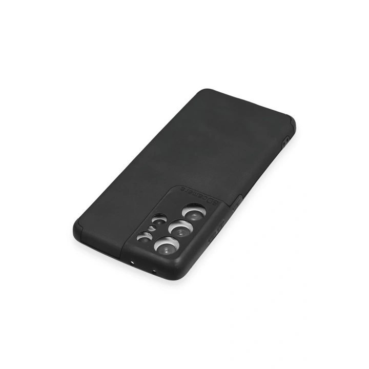 BFS  Samsung Galaxy S21 Ultra Kılıf Loop Deri Silikon - Siyah