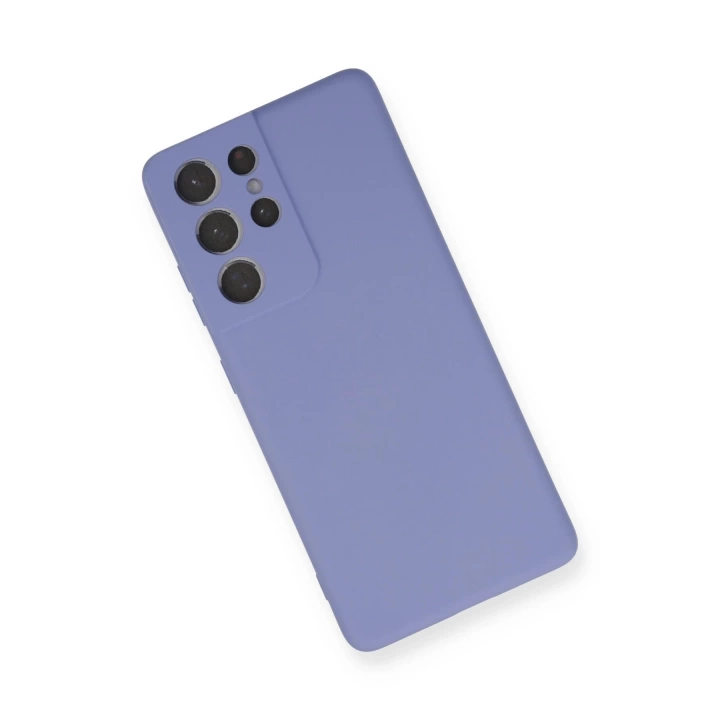 BFS  Samsung Galaxy S21 Ultra Kılıf Nano içi Kadife Silikon - Lila