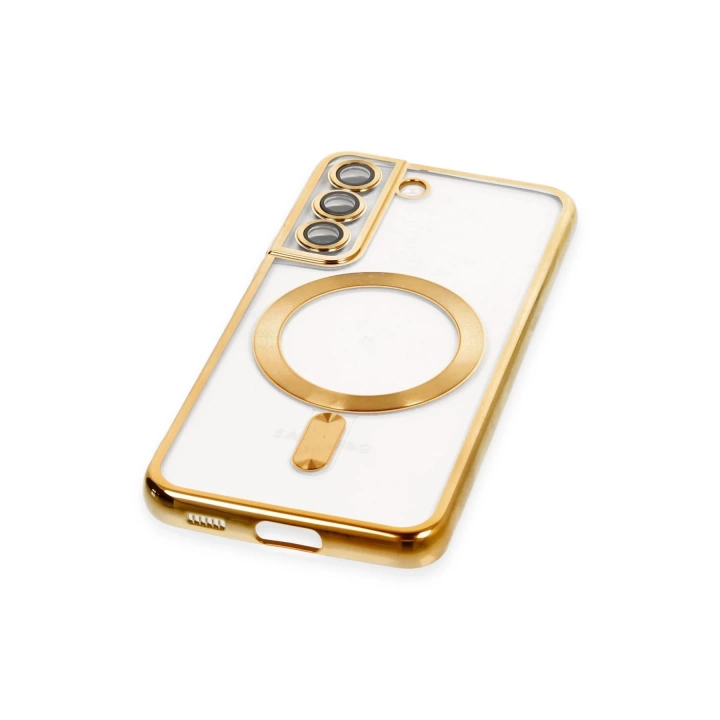 BFS  Samsung Galaxy S22 Kılıf Kross Magneticsafe Kapak - Gold