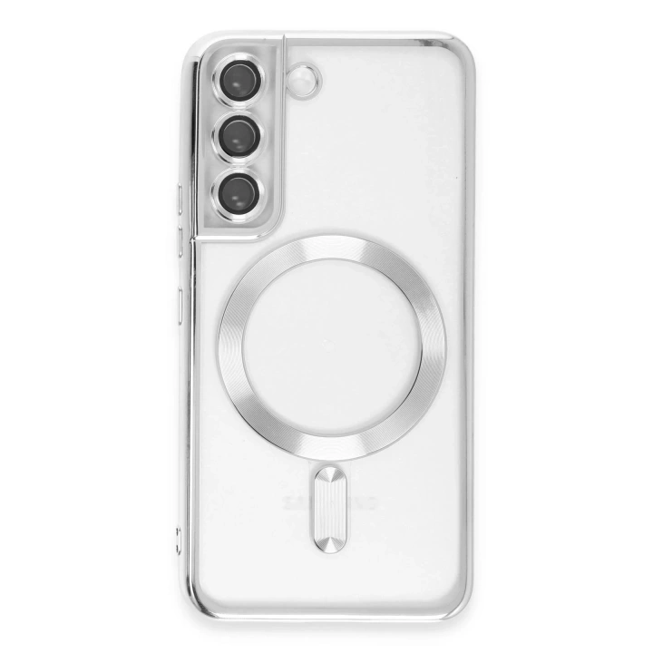 BFS Samsung Galaxy S22 Kılıf Kross Magneticsafe Kapak - Gümüş