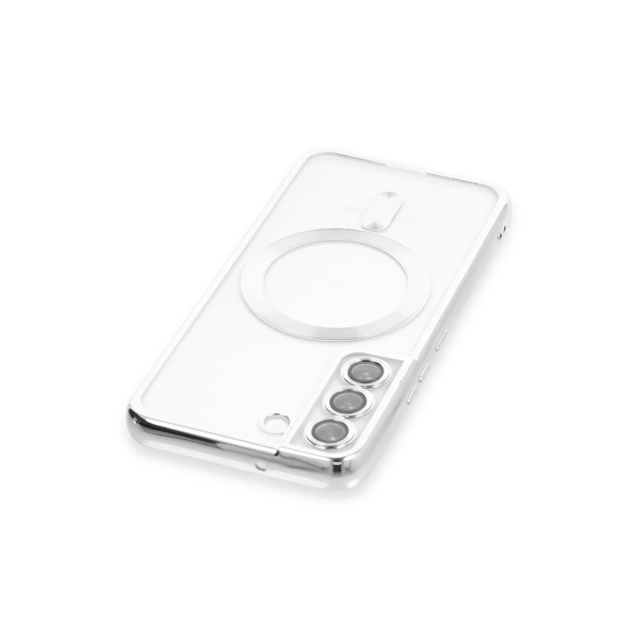 BFS  Samsung Galaxy S22 Kılıf Kross Magneticsafe Kapak - Gümüş