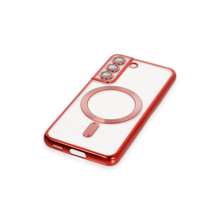 BFS  Samsung Galaxy S22 Kılıf Kross Magneticsafe Kapak - Kırmızı