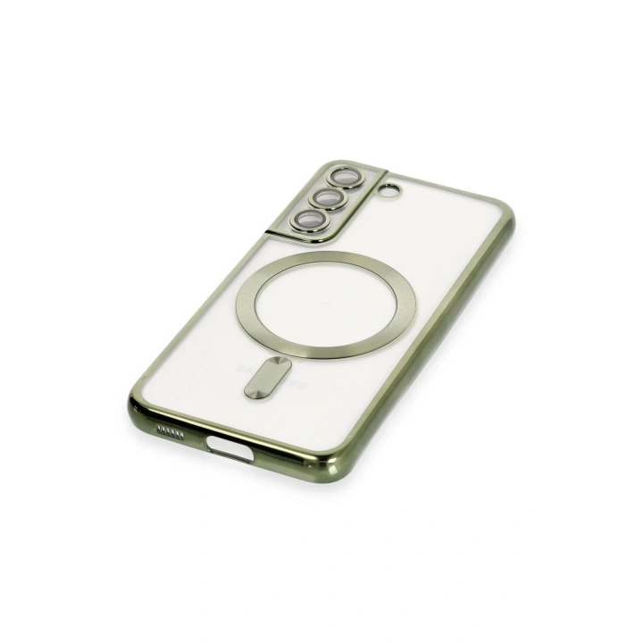 BFS Samsung Galaxy S22 Kılıf Kross Magneticsafe Kapak - Koyu Yeşil