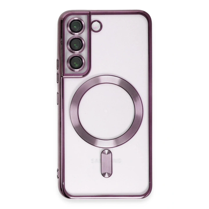 BFS Samsung Galaxy S22 Kılıf Kross Magneticsafe Kapak - Mor