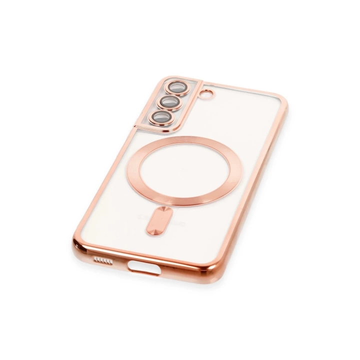 BFS  Samsung Galaxy S22 Kılıf Kross Magneticsafe Kapak - Rose