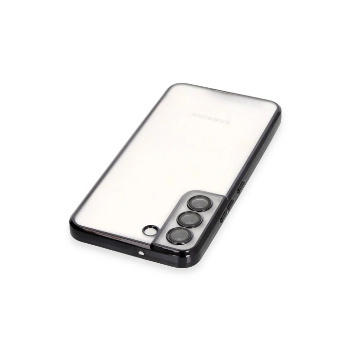 BFS Samsung Galaxy S22 Kılıf Lensli Silikon - Siyah