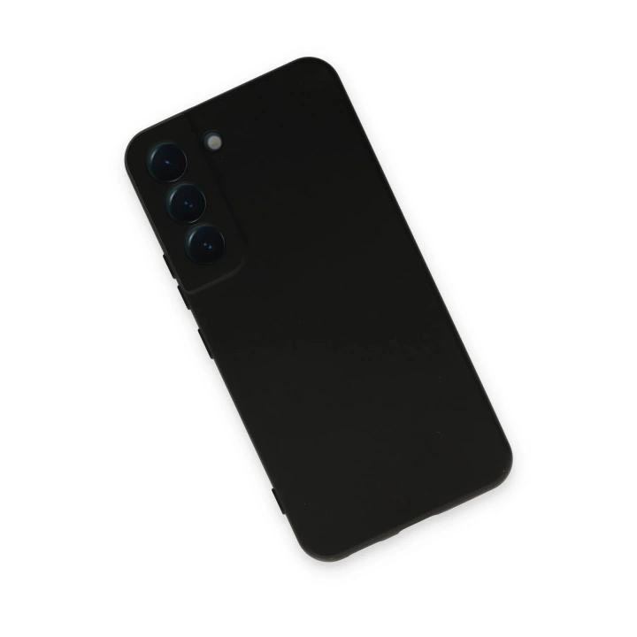 BFS  Samsung Galaxy S22 Kılıf Nano içi Kadife Silikon - Siyah