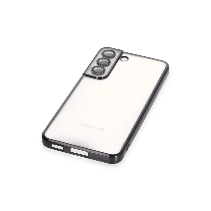 BFS  Samsung Galaxy S22 Kılıf Razer Lensli Silikon - Siyah