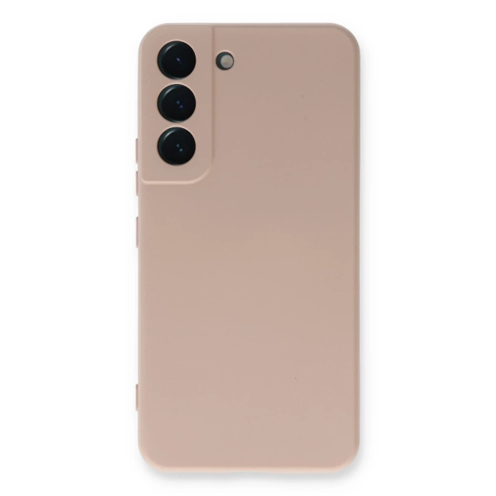 BFS  Samsung Galaxy S22 Plus Kılıf Nano içi Kadife Silikon - Pudra