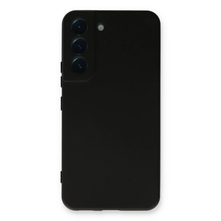 BFS  Samsung Galaxy S22 Plus Kılıf Nano içi Kadife Silikon - Siyah