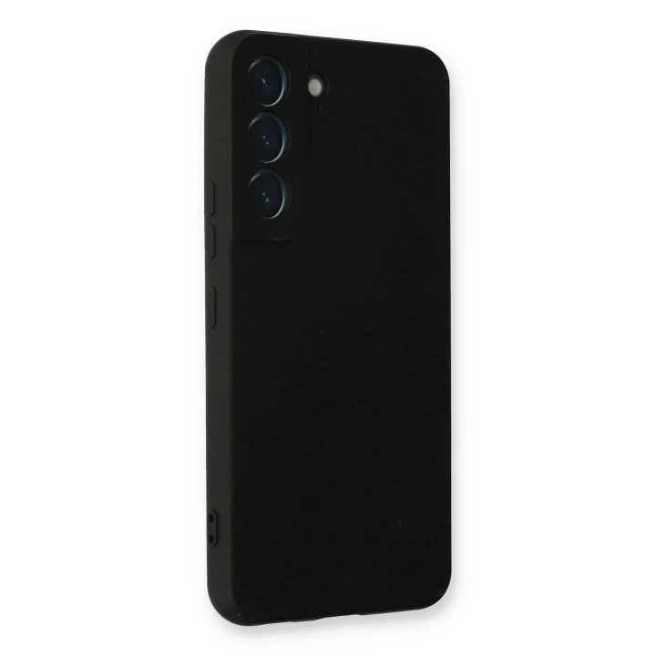 BFS  Samsung Galaxy S22 Plus Kılıf Nano içi Kadife Silikon - Siyah