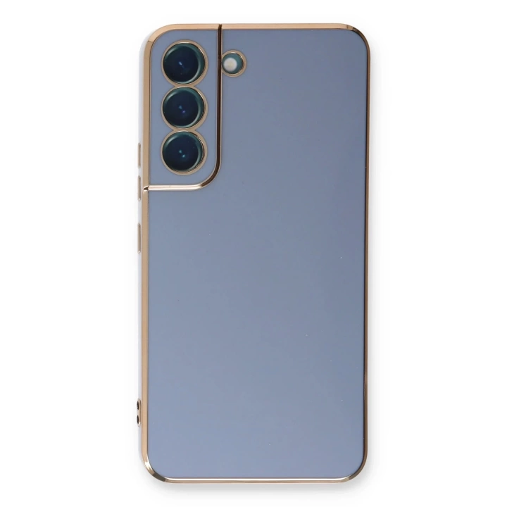 BFS  Samsung Galaxy S22 Plus Kılıf Volet Silikon - Mavi