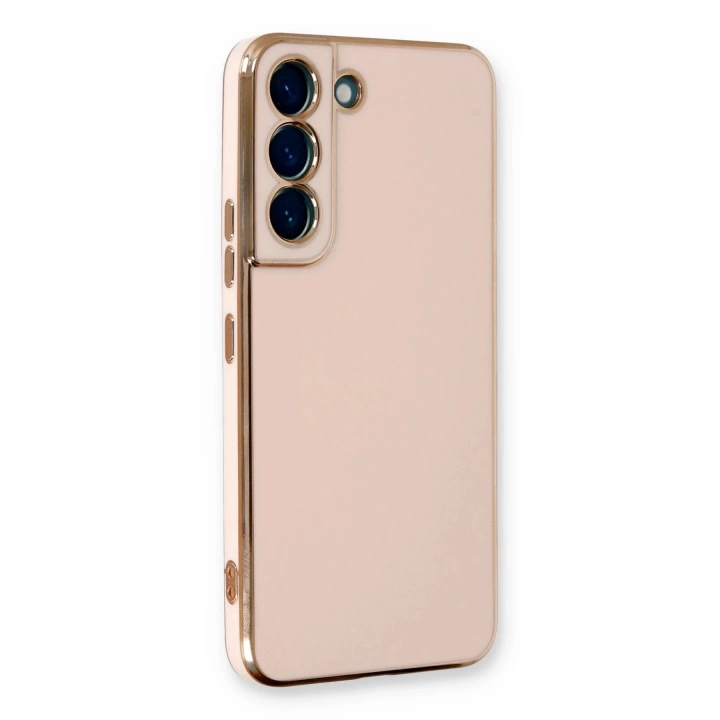 BFS  Samsung Galaxy S22 Plus Kılıf Volet Silikon - Pembe