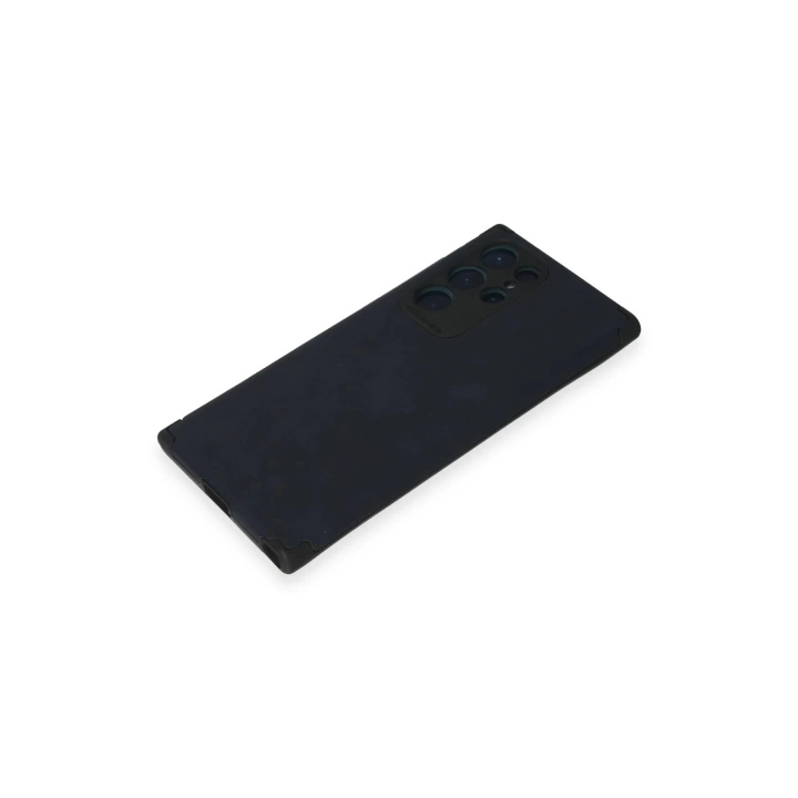 BFS  Samsung Galaxy S22 Ultra Kılıf Loop Deri Silikon - Lacivert