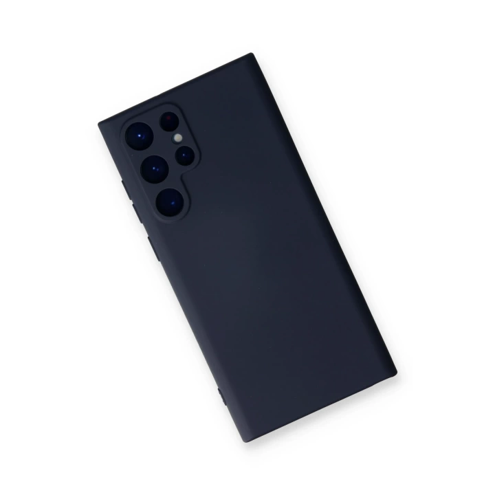 BFS  Samsung Galaxy S22 Ultra Kılıf Nano içi Kadife Silikon - Lacivert