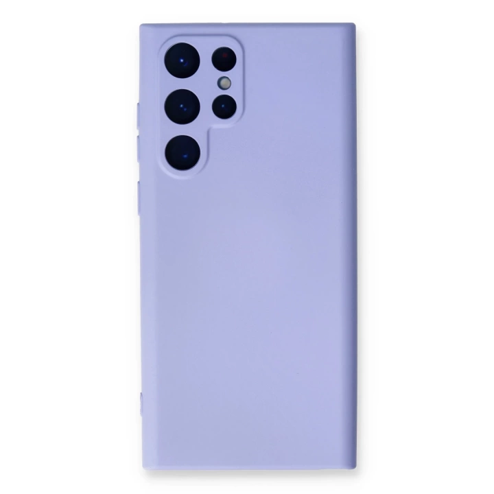 BFS  Samsung Galaxy S22 Ultra Kılıf Nano içi Kadife Silikon - Lila