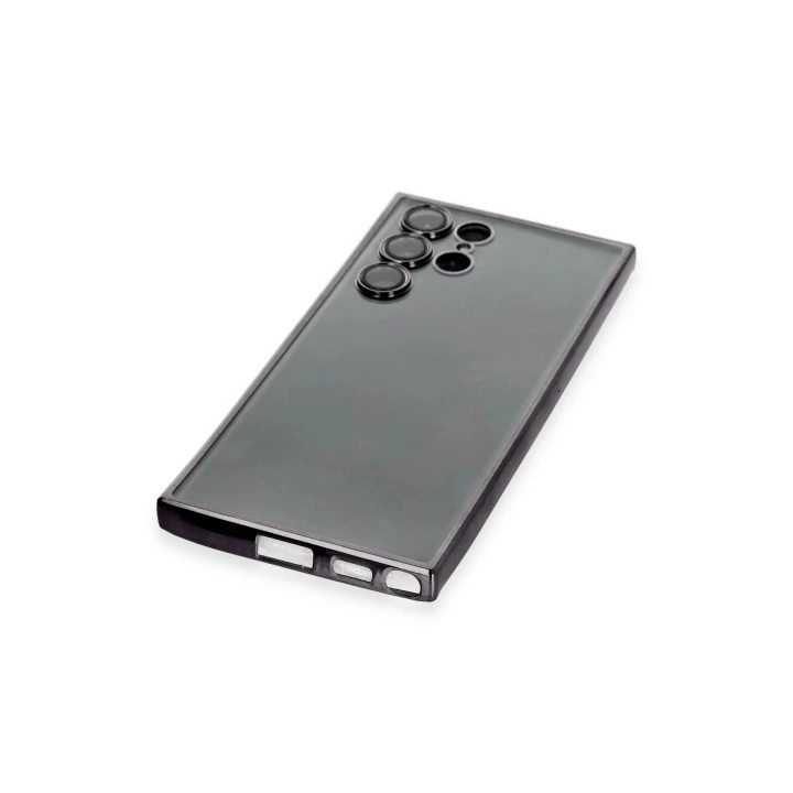 BFS  Samsung Galaxy S22 Ultra Kılıf Razer Lensli Silikon - Siyah